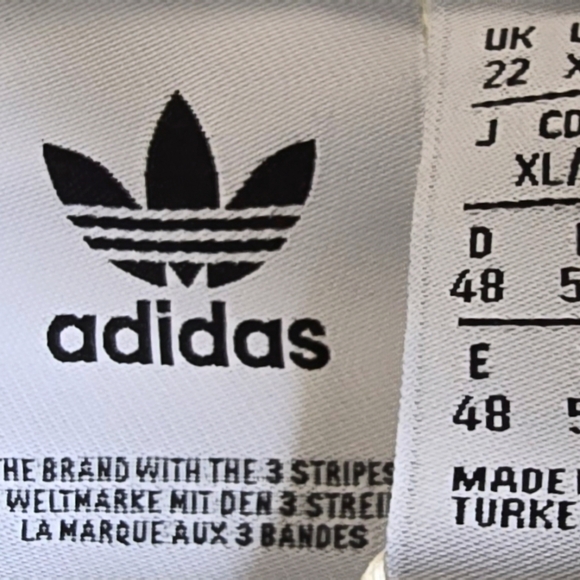 Adidas Sweatshirt Womens XL Crewneck Repeat Logo Graphic Tennis Pullover Cream - Picture 6 of 7